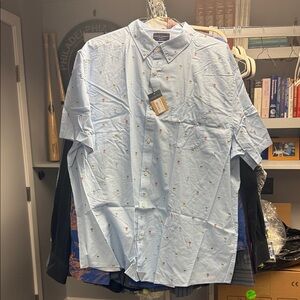 Charles Tyrwhitt Light Blue Casual Shirt with Pattern